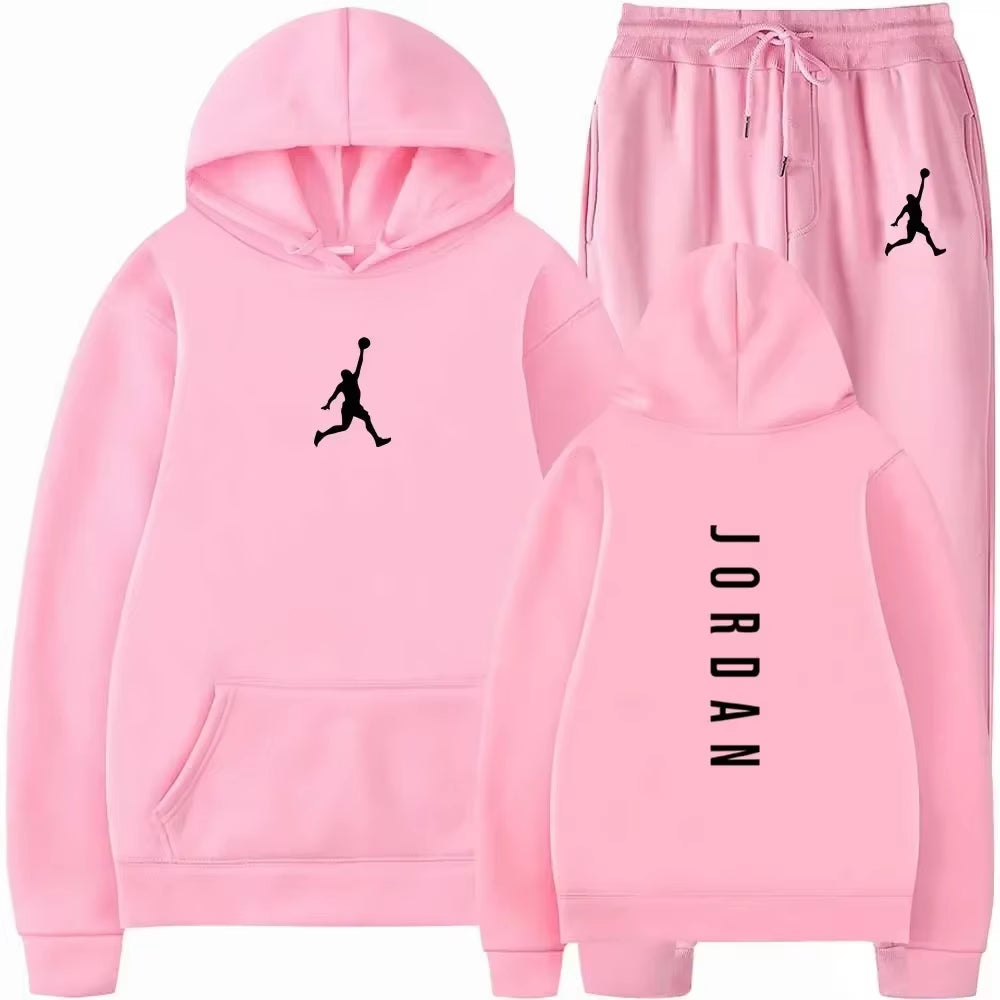 Men'S 2025 High-Quality Sportswear Sweatshirt + Sweatpants, Fashionable Sportswear Sweatshirt Set for Spring and Autumn