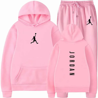 Men'S 2025 High-Quality Sportswear Sweatshirt + Sweatpants, Fashionable Sportswear Sweatshirt Set for Spring and Autumn