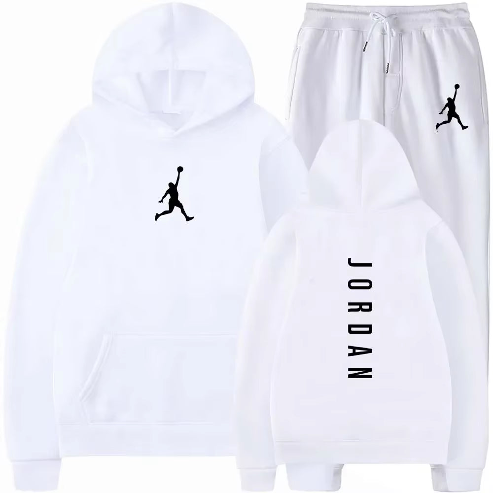Men'S 2025 High-Quality Sportswear Sweatshirt + Sweatpants, Fashionable Sportswear Sweatshirt Set for Spring and Autumn