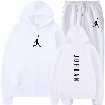 Men'S 2025 High-Quality Sportswear Sweatshirt + Sweatpants, Fashionable Sportswear Sweatshirt Set for Spring and Autumn