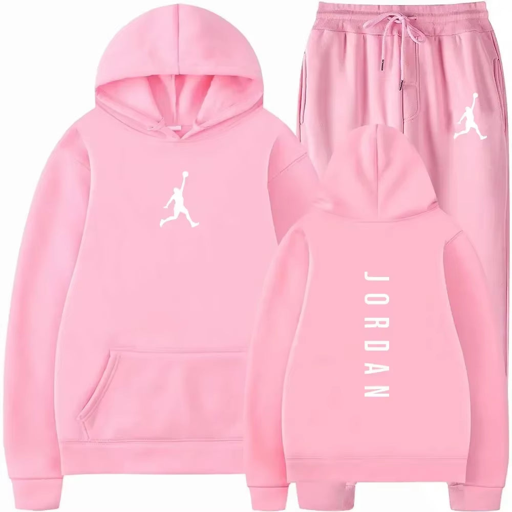 Men'S 2025 High-Quality Sportswear Sweatshirt + Sweatpants, Fashionable Sportswear Sweatshirt Set for Spring and Autumn