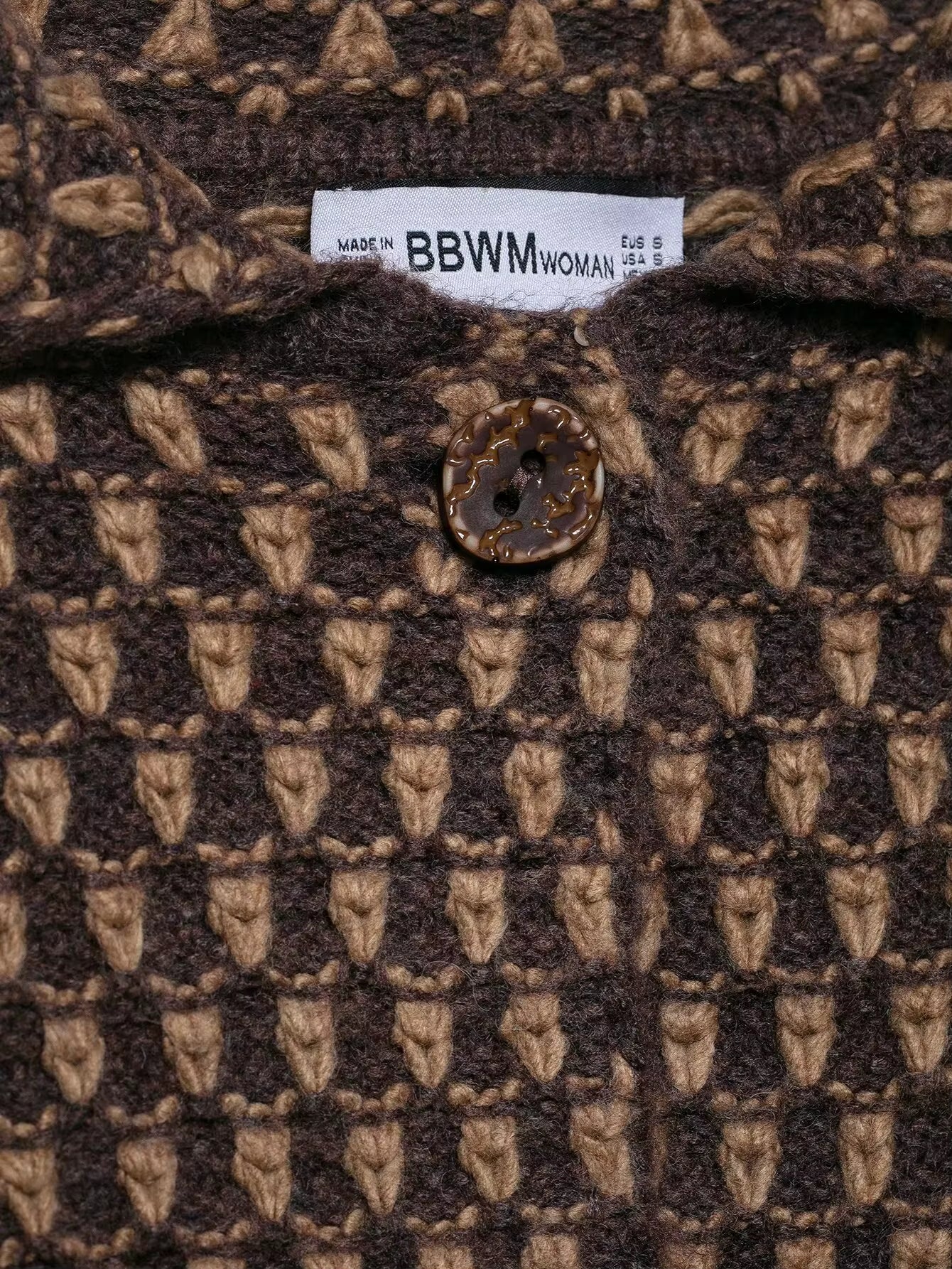 2025 New Autumn Brown Long Sleeve Knitted Cardigans Women Elegant Lapel Single Breasted Loose Sweater Coat Knitwear Korean Style
