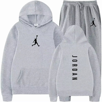 Men'S 2025 High-Quality Sportswear Sweatshirt + Sweatpants, Fashionable Sportswear Sweatshirt Set for Spring and Autumn