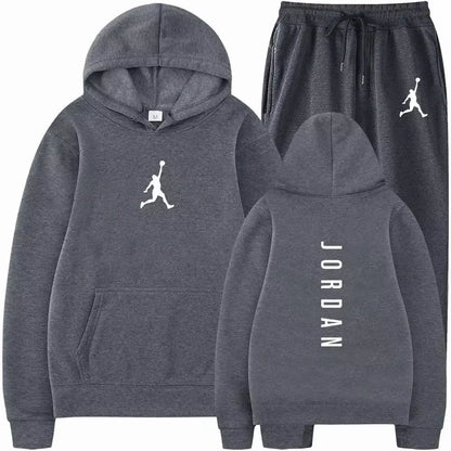 Men'S 2025 High-Quality Sportswear Sweatshirt + Sweatpants, Fashionable Sportswear Sweatshirt Set for Spring and Autumn